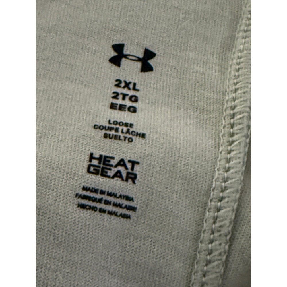 Under Armour HeatGear Loose Tank Top Womens XXL Green Crisscross Back Athleisure - Picture 6 of 16